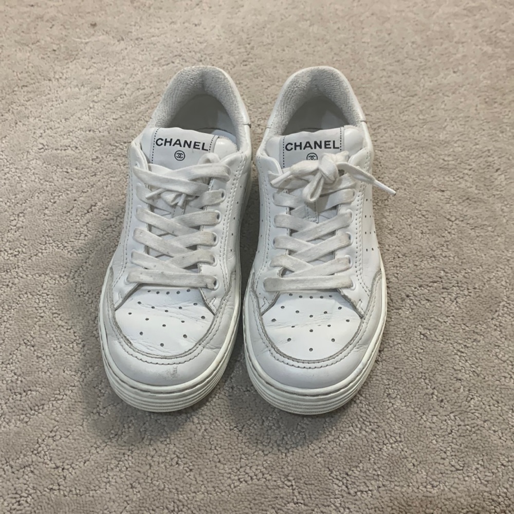 Chanel Calfskin Skin Sneakers